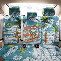 Hawaii Summer Christmas Back Car Seat Cover Surfing Santa Shaka Catch The Wave