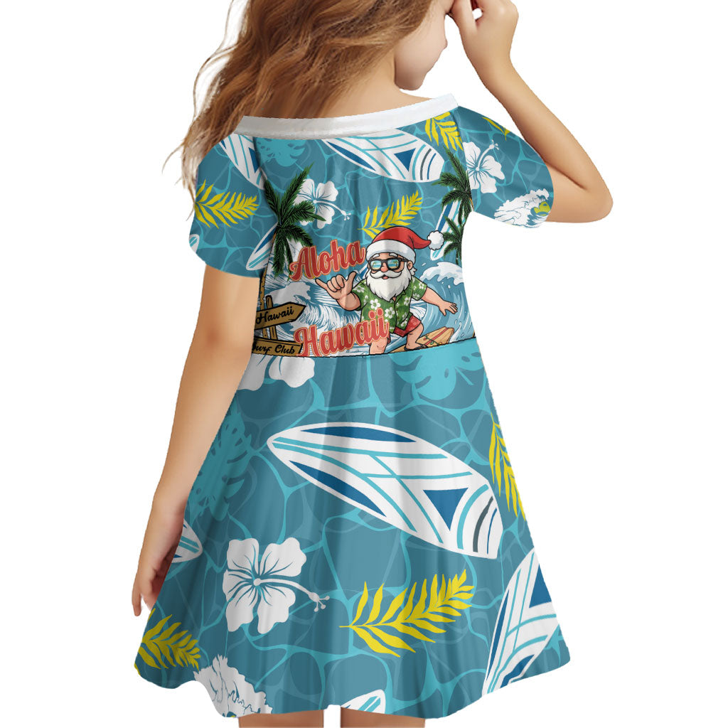 Hawaii Summer Christmas Family Matching Puletasi and Hawaiian Shirt Surfing Santa Shaka Catch The Wave LT14 - Polynesian Pride