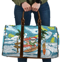 Hawaii Summer Christmas Travel Bag Surfing Santa Shaka Catch The Wave