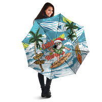 Hawaii Summer Christmas Umbrella Surfing Santa Shaka Catch The Wave