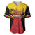 Papua New Guinea Rugby Custom Baseball Jersey Go PNG Hunters Polynesian Pattern - Polynesian Pride