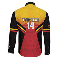 Papua New Guinea Rugby Custom Family Matching Off Shoulder Maxi Dress and Hawaiian Shirt Go PNG Hunters Polynesian Pattern LT14 - Polynesian Pride