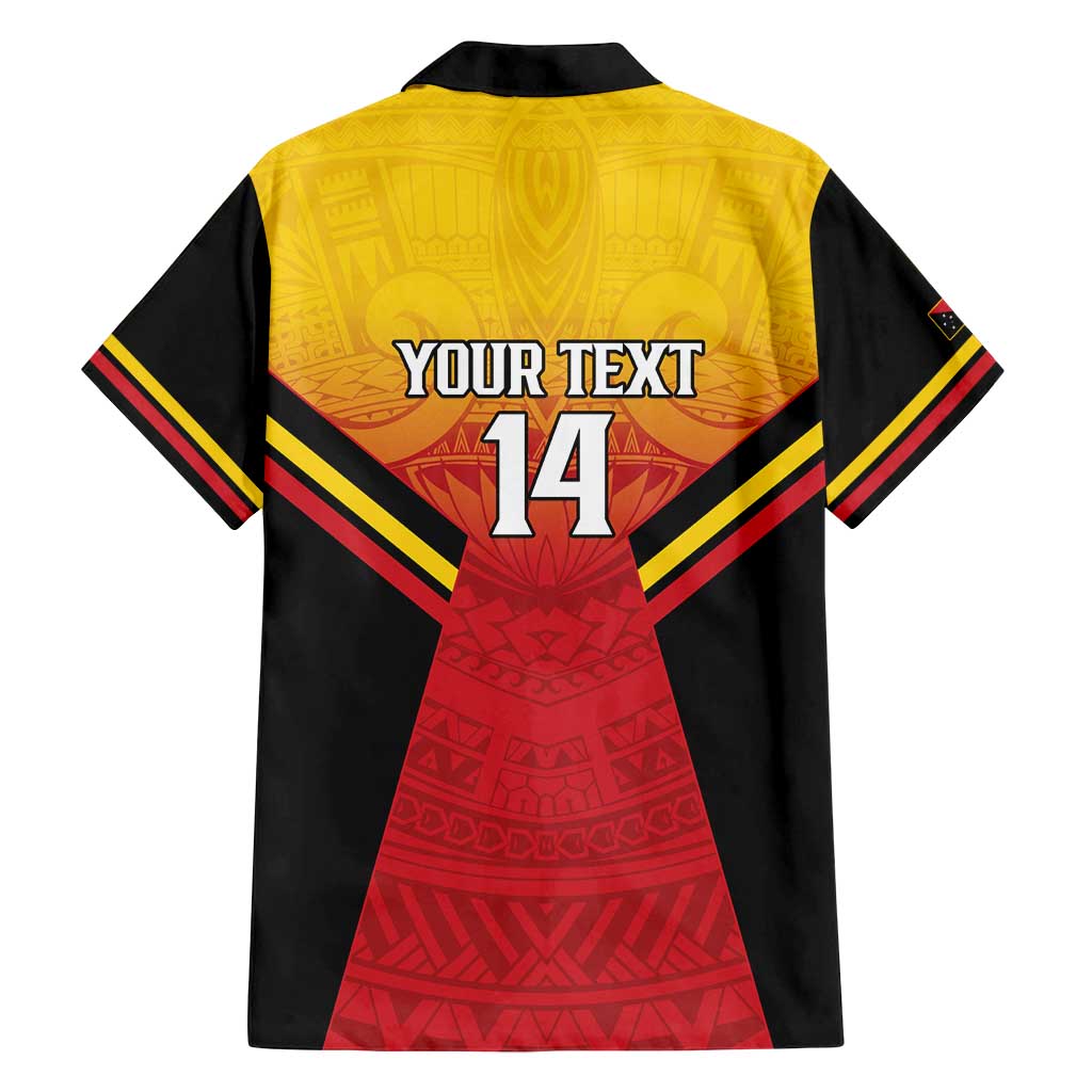 Papua New Guinea Rugby Custom Family Matching Puletasi and Hawaiian Shirt Go PNG Hunters Polynesian Pattern LT14 - Polynesian Pride