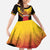 Papua New Guinea Rugby Custom Family Matching Short Sleeve Bodycon Dress and Hawaiian Shirt Go PNG Hunters Polynesian Pattern - Polynesian Pride
