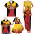 Papua New Guinea Rugby Custom Family Matching Tank Maxi Dress and Hawaiian Shirt Go PNG Hunters Polynesian Pattern - Polynesian Pride