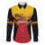 Papua New Guinea Rugby Custom Family Matching Tank Maxi Dress and Hawaiian Shirt Go PNG Hunters Polynesian Pattern - Polynesian Pride