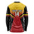 Papua New Guinea Rugby Custom Long Sleeve Shirt Go PNG Hunters Polynesian Pattern - Polynesian Pride