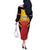 Papua New Guinea Rugby Custom Off The Shoulder Long Sleeve Dress Go PNG Hunters Polynesian Pattern - Polynesian Pride