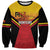 Papua New Guinea Rugby Custom Sweatshirt Go PNG Hunters Polynesian Pattern - Polynesian Pride