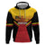 Papua New Guinea Rugby Custom Zip Hoodie Go PNG Hunters Polynesian Pattern - Polynesian Pride