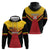 Papua New Guinea Rugby Custom Zip Hoodie Go PNG Hunters Polynesian Pattern - Polynesian Pride