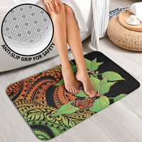 Kamehameha Butterfly Hawaii Bathroom Set Hawaiian Pulelehua Mamaki Orange Green Color