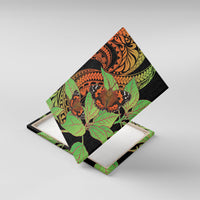 Kamehameha Butterfly Hawaii Canvas Wall Art Hawaiian Pulelehua Mamaki Orange Green Color