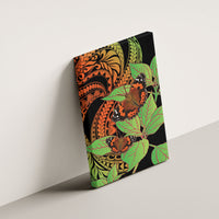 Kamehameha Butterfly Hawaii Canvas Wall Art Hawaiian Pulelehua Mamaki Orange Green Color