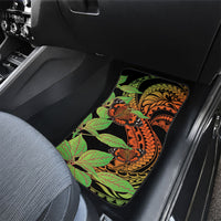 Kamehameha Butterfly Hawaii Car Mats Hawaiian Pulelehua Mamaki Orange Green Color