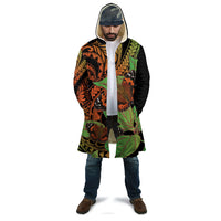 Kamehameha Butterfly Hawaii Cloak Hawaiian Pulelehua Mamaki Orange Green Color