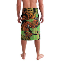 Kamehameha Butterfly Hawaii Lavalava Hawaiian Pulelehua Mamaki Orange Green Color