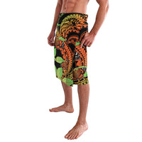 Kamehameha Butterfly Hawaii Lavalava Hawaiian Pulelehua Mamaki Orange Green Color
