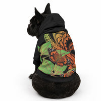 Kamehameha Butterfly Hawaii Pet Hoodie Hawaiian Pulelehua Mamaki Orange Green Color