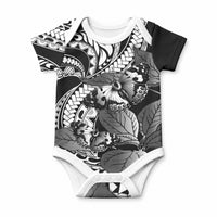 Kamehameha Butterfly Hawaii Baby Onesie Hawaiian Pulelehua Mamaki Black Color