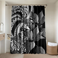 Kamehameha Butterfly Hawaii Bathroom Set Hawaiian Pulelehua Mamaki Black Color