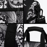 Kamehameha Butterfly Hawaii Duffle Bag Hawaiian Pulelehua Mamaki Black Color