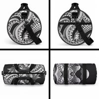 Kamehameha Butterfly Hawaii Duffle Bag Hawaiian Pulelehua Mamaki Black Color