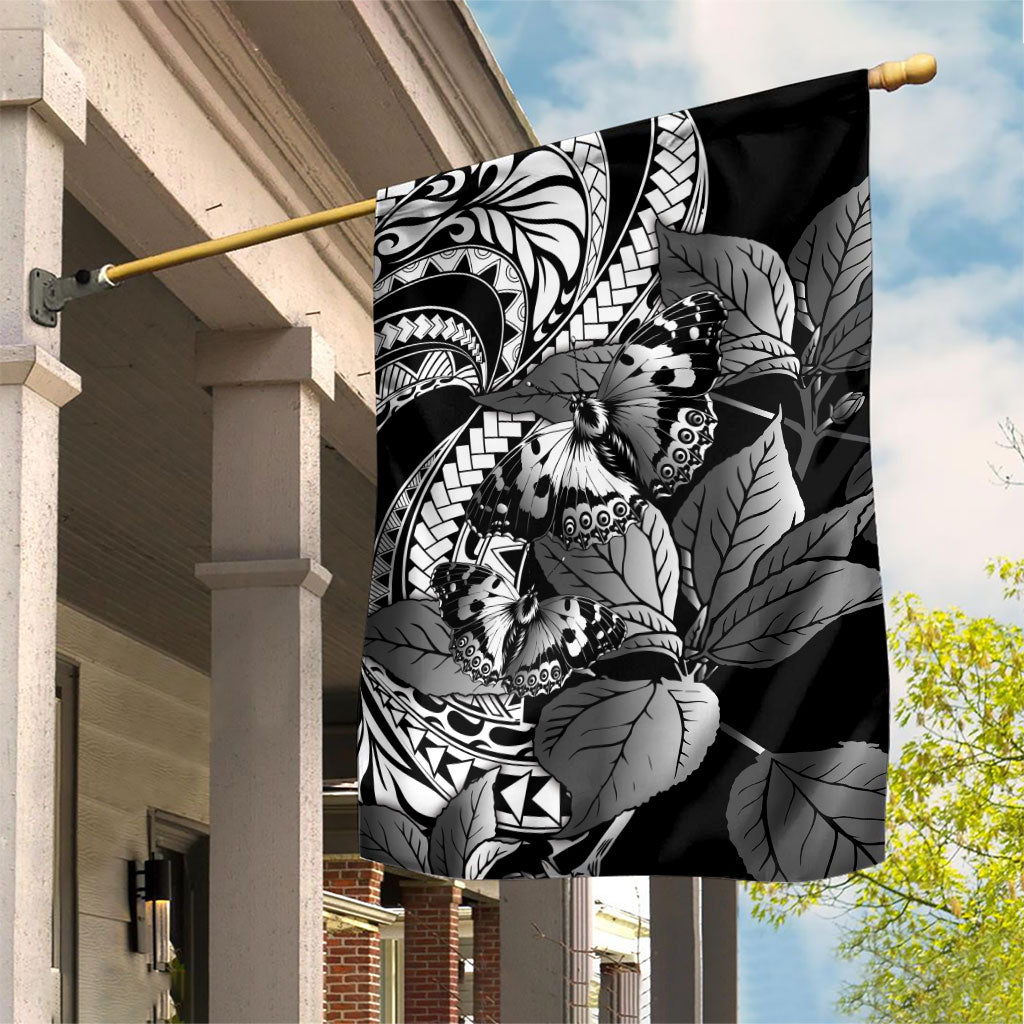 Kamehameha Butterfly Hawaii Garden Flag Hawaiian Pulelehua Mamaki Black Color