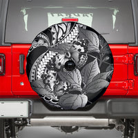 Kamehameha Butterfly Hawaii Spare Tire Cover Hawaiian Pulelehua Mamaki Black Color