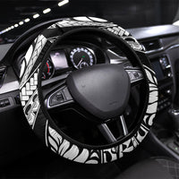 Kamehameha Butterfly Hawaii Steering Wheel Cover Hawaiian Pulelehua Mamaki Black Color