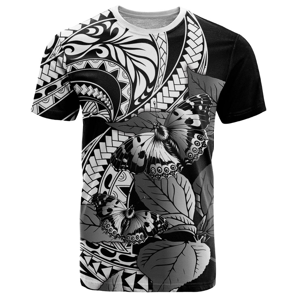 Kamehameha Butterfly Hawaii T Shirt Hawaiian Pulelehua Mamaki Black Color