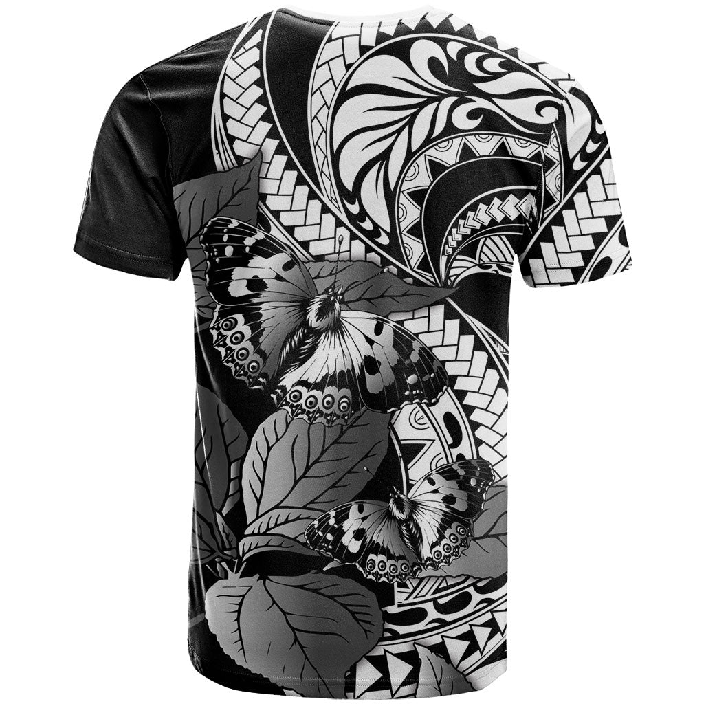 Kamehameha Butterfly Hawaii T Shirt Hawaiian Pulelehua Mamaki Black Color