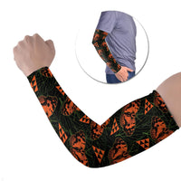 Kamehameha Butterfly Mamaki Hawaii Arm Sleeves Pulelehua Hawaiian Kakau Seamless Style