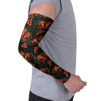 Kamehameha Butterfly Mamaki Hawaii Arm Sleeves Pulelehua Hawaiian Kakau Seamless Style