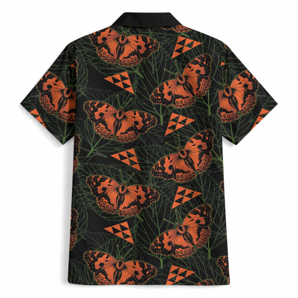 Kamehameha Butterfly Mamaki Hawaii Hawaiian Shirt Pulelehua Hawaiian Kakau Seamless Style