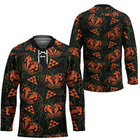 Kamehameha Butterfly Mamaki Hawaii Hockey Jersey Pulelehua Hawaiian Kakau Seamless Style