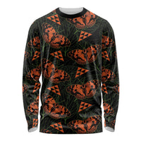Kamehameha Butterfly Mamaki Hawaii Long Sleeve Shirt Pulelehua Hawaiian Kakau Seamless Style