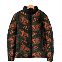 Kamehameha Butterfly Mamaki Hawaii Padded Jacket Pulelehua Hawaiian Kakau Seamless Style