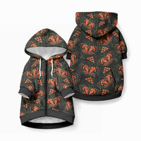 Kamehameha Butterfly Mamaki Hawaii Pet Hoodie Pulelehua Hawaiian Kakau Seamless Style