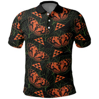 Kamehameha Butterfly Mamaki Hawaii Polo Shirt Pulelehua Hawaiian Kakau Seamless Style