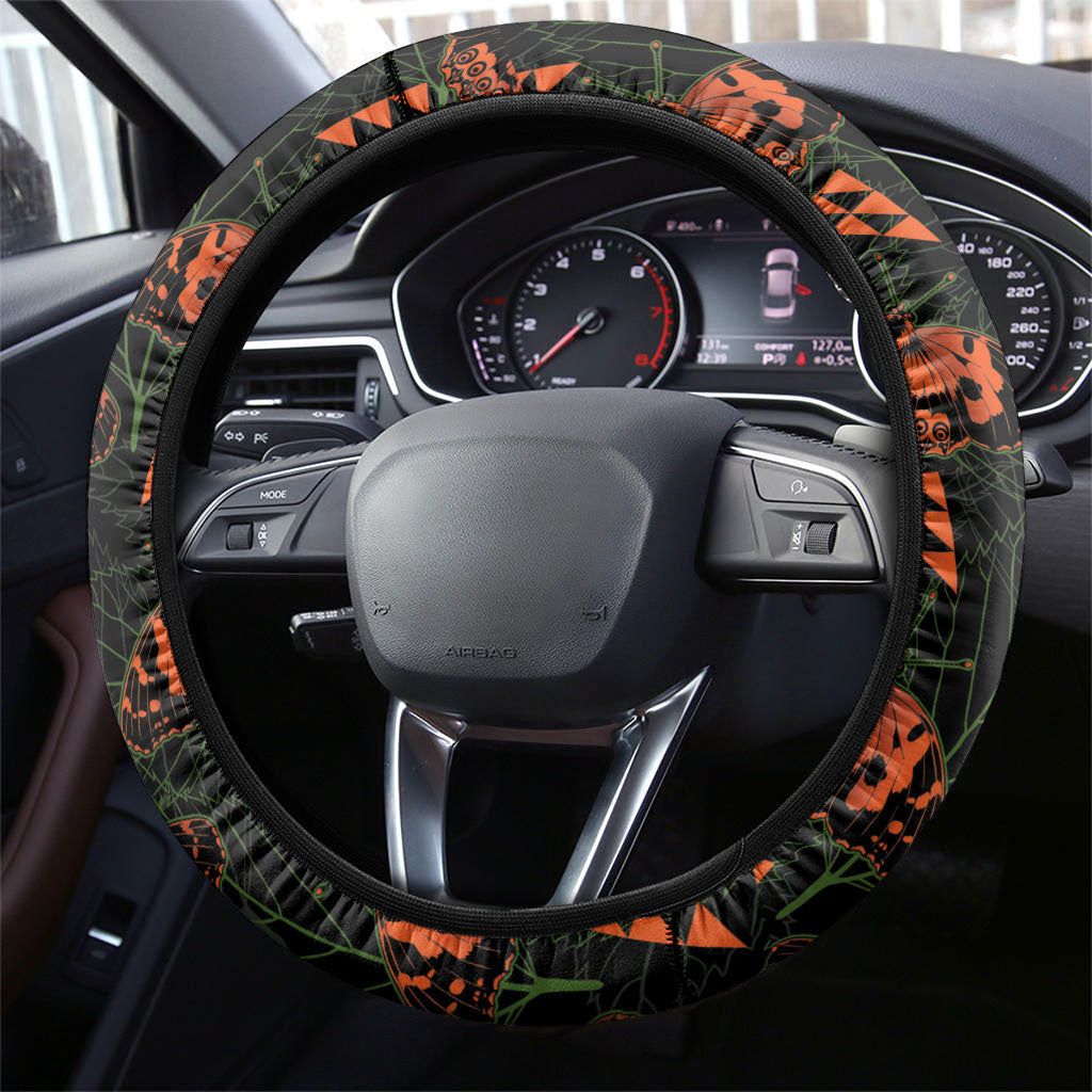 Kamehameha Butterfly Mamaki Hawaii Steering Wheel Cover Pulelehua Hawaiian Kakau Seamless Style