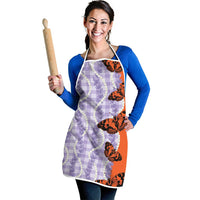 Kamehameha Butterfly Palaka Hawaii Apron Pulelehua Honohono Pikake Lei