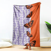 Kamehameha Butterfly Palaka Hawaii Blanket Pulelehua Honohono Pikake Lei