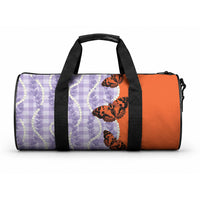 Kamehameha Butterfly Palaka Hawaii Duffle Bag Pulelehua Honohono Pikake Lei