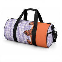Kamehameha Butterfly Palaka Hawaii Duffle Bag Pulelehua Honohono Pikake Lei