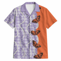 Kamehameha Butterfly Palaka Hawaii Hawaiian Shirt Pulelehua Honohono Pikake Lei