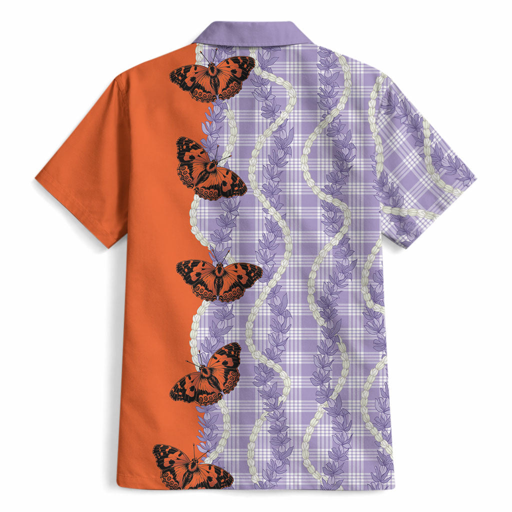 Kamehameha Butterfly Palaka Hawaii Hawaiian Shirt Pulelehua Honohono Pikake Lei