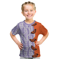 Kamehameha Butterfly Palaka Hawaii Kid T Shirt Pulelehua Honohono Pikake Lei