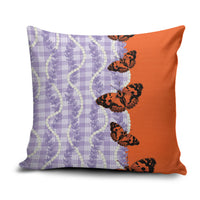Kamehameha Butterfly Palaka Hawaii Pillow Cover Pulelehua Honohono Pikake Lei