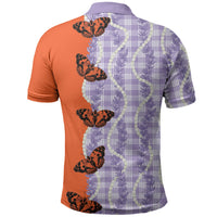 Kamehameha Butterfly Palaka Hawaii Polo Shirt Pulelehua Honohono Pikake Lei